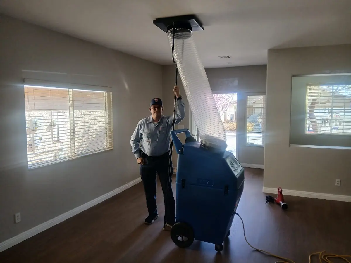 Professional Dryer Vent Cleaning work inside a Corsicana home